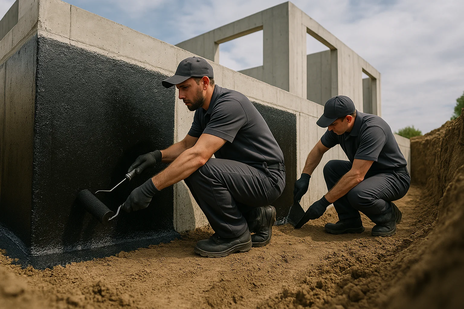 Hidroizolații fundații și subsoluri București